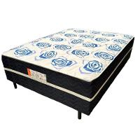 Unibox Romance Casal Com Molas Bonnel 138x188x44cm Topázio Azul - 1