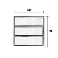 Vitro Basculante Alumínio Brilhante 60 (a) X 60 (l)- Hale - 3