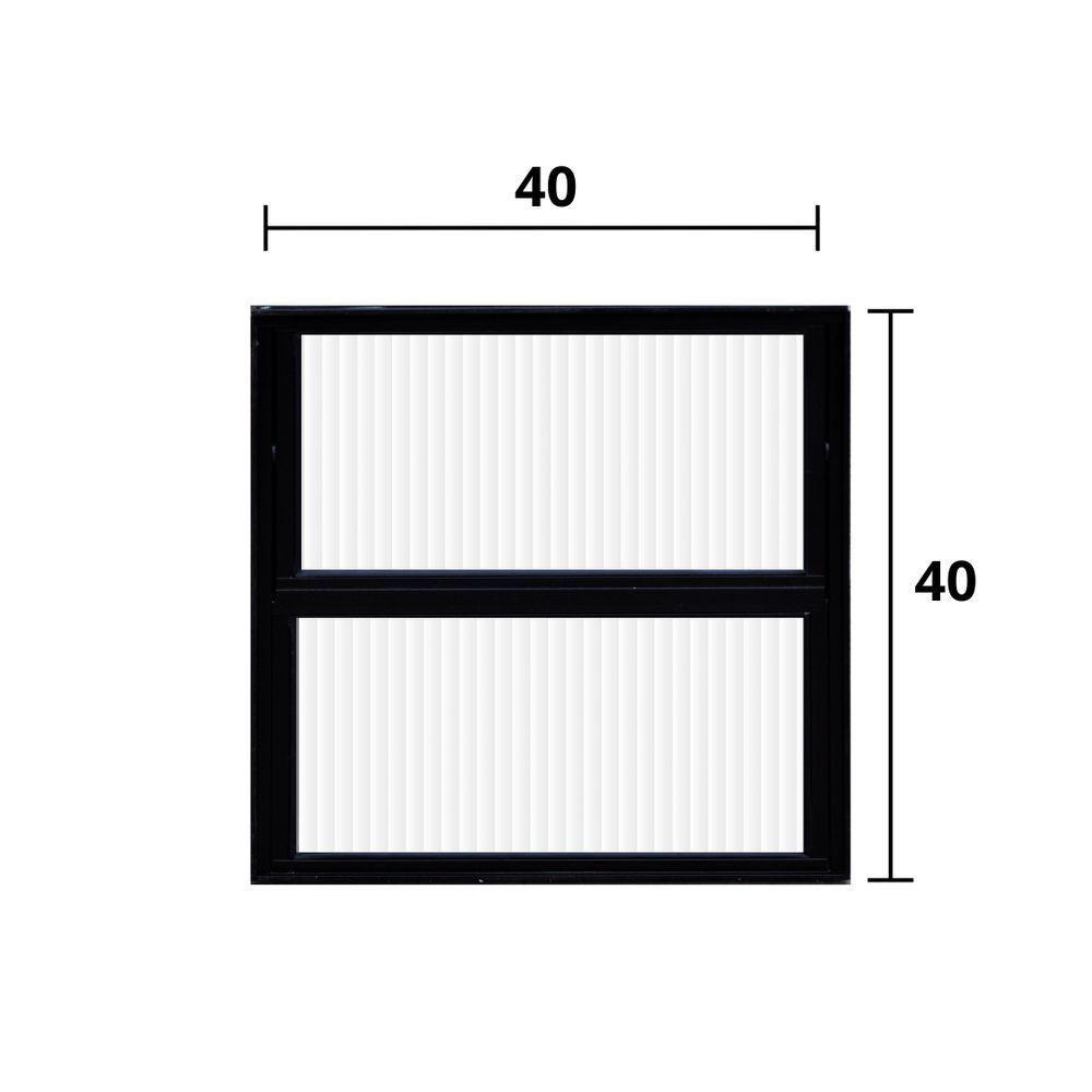 Vitro Basculante Alumínio Preto 40 (a) X 40 (l) - Hale - 2