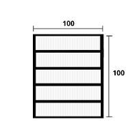 Vitro Basculante Alumínio Preto 1.00 (a) X 1.00 (l) - Hale - 3