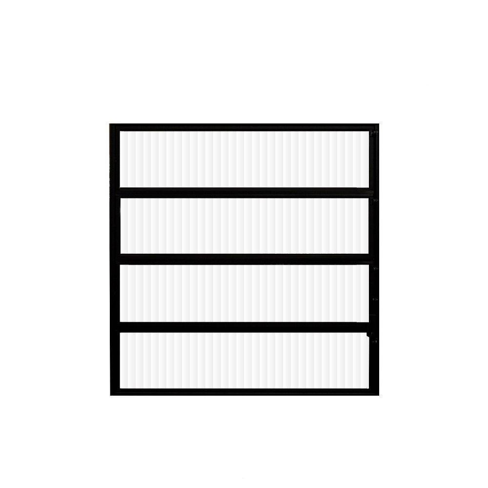 Vitro Basculante Alumínio Preto 80 (a) X 80 (l) - Hale - 1