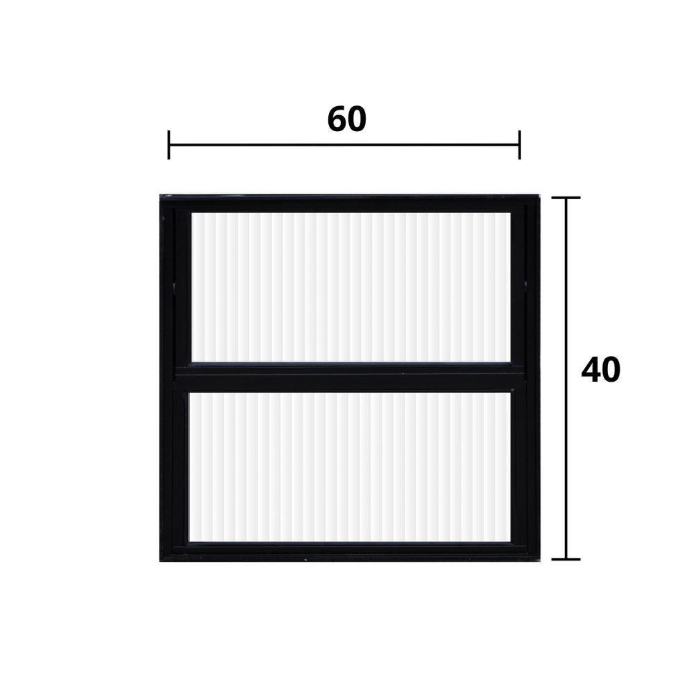 Vitro Basculante Alumínio Preto 40 (a) X 60 (l) - Hale - 3