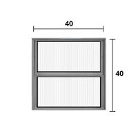 Vitro Basculante Alumínio Brilhante 40 (a) X 40 (a) - Hale - 3