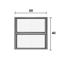 Vitro Basculante Alumínio Brilhante 40 (a) X 60 (l) - Hale - 2