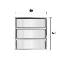 Vitro Basculante Alumínio Branco 60 (a) X 40 (l) - Hale - 3