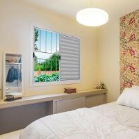 Veneziana 3 Folhas De Correr C/grade 1.00 X 1.50 Alumínio Branco Linha Modular - Hale - 2