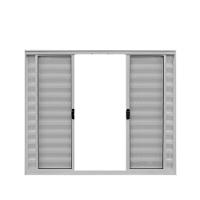 Veneziana 6 Folhas De Correr S/grade 1.00 X 1.20 Alumínio Branco Linha Modular - Hale - 1