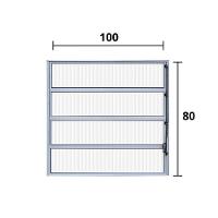 Vitro Basculante Alumínio Branco 1.00 (a) X 80 (l) - Hale - 3