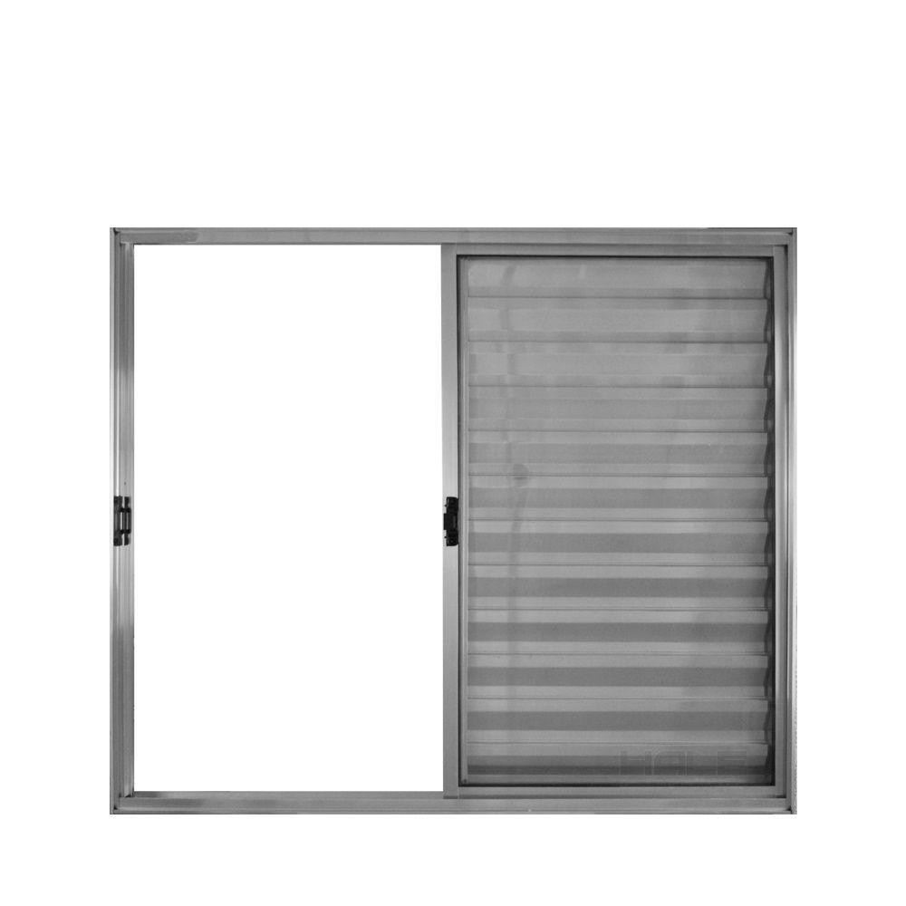 Veneziana 3 Folhas De Correr S/grade 1.00 X 1.20 Alumínio Brilhante Linha Modular - Hale - 1