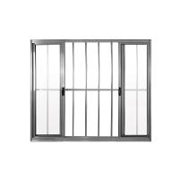Janela 4 Folhas De Correr C/ Grade 1.00 X 2.00 Alumínio Brilhante Linha Modular - Hale - 1