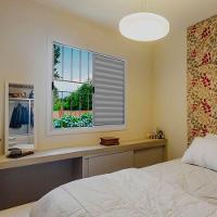 Veneziana 3 Folhas De Correr C/grade 1.00 X 1.00 Alumínio Brilhante Linha Modular - Hale - 2