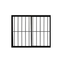 Janela 2 Folhas De Correr C/ Grade 1.00 X 1.50 Alumínio Brilhante Linha Modular - Hale - 1