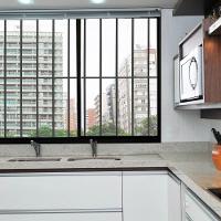 Janela 2 Folhas De Correr C/ Grade 1.00 X 1.50 Alumínio Brilhante Linha Modular - Hale - 3