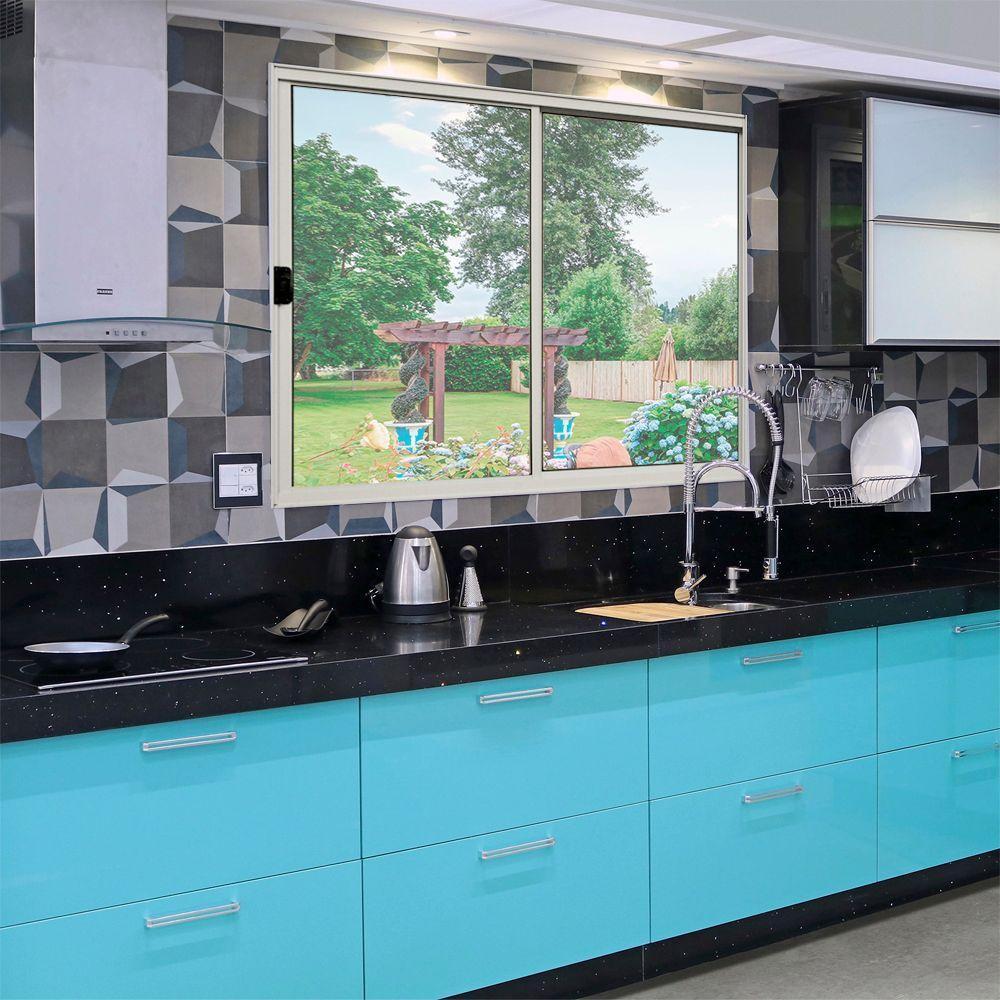 Janela 2 Folhas De Correr S/ Grade 1.00 X 1.50 Alumínio Branco Linha Modular - Hale - 3