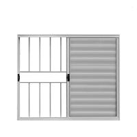 Veneziana 3 Folhas De Correr C/grade 1.00 X 1.00 Alumínio Branco Linha Modular - Hale - 1