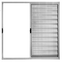 Veneziana 3 Folhas De Correr S/grade 1.00 X 1.50 Alumínio Brilhante Linha Modular - Hale - 1