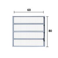 Vitro Basculante Alumínio Branco 80 (a) X 60 (l) - Hale - 3