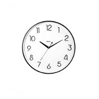 Relógio De Parede Preto Brilhante Silencioso Herweg 685035 Único - 1