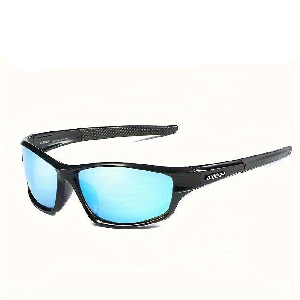 Óculos De Sol Polarizados Envolventes, Estilosos E Modernos, Praticantes De Esportes Azul Claro - 1