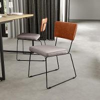 Kit 02 Cadeiras Estofada L02 Couríssimo Camel Linho Bege - 9