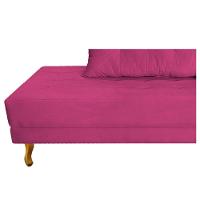 Recamier Azura 140cm Com Almofada Lado Esquerdo Suede Cor Pink - 2