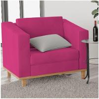Kit Sofá 2 Lugares e 2 Poltronas Europa Suede Pink - 5