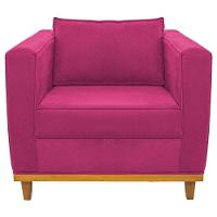 Kit Sofá 2 Lugares e Poltrona Europa Suede Pink - 3