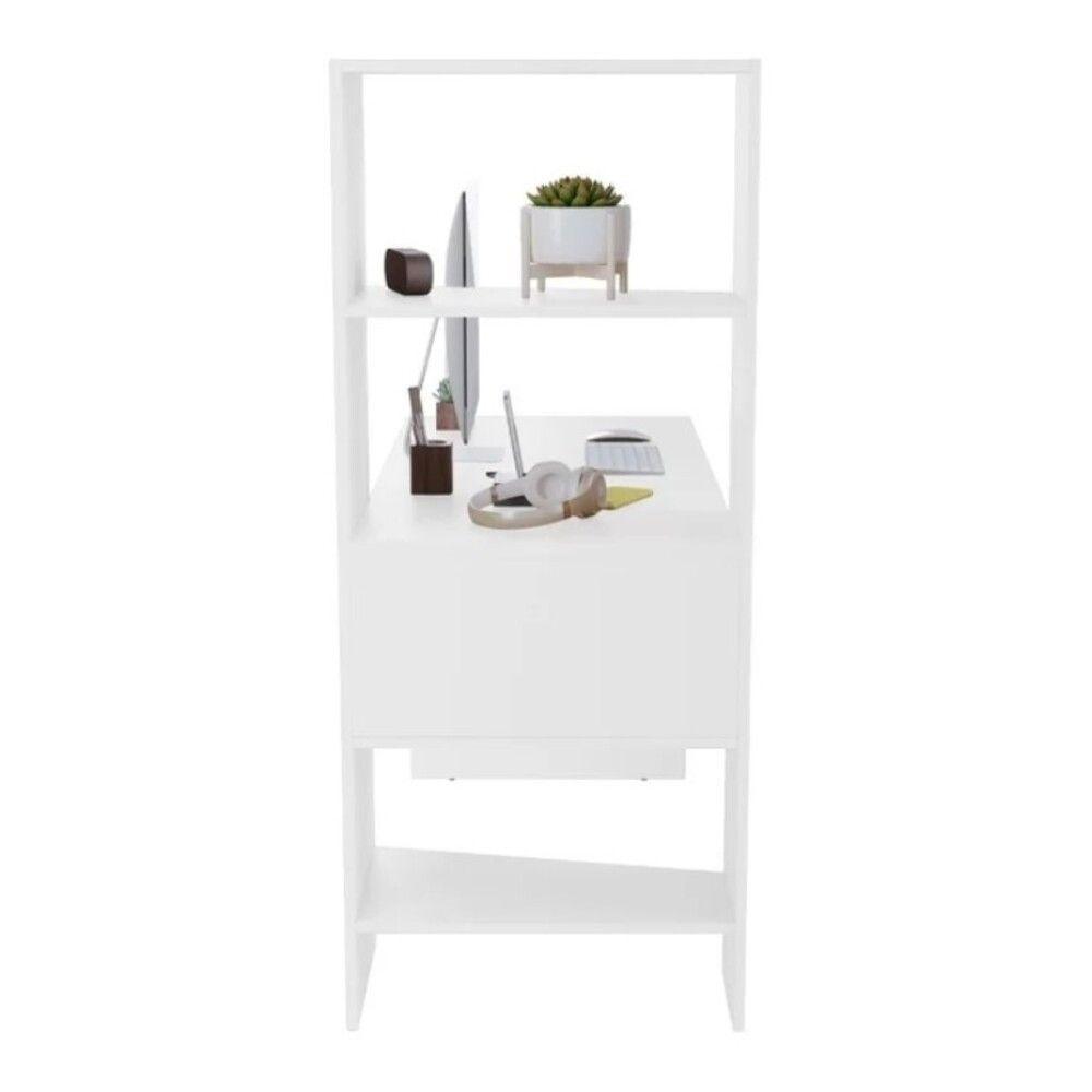 Escrivaninha Office Com Estante Integrada Nt2105 Notável Branco New - 3