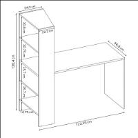 Escrivaninha Office Com Estante Integrada Nt2105 Notável Branco New - 6