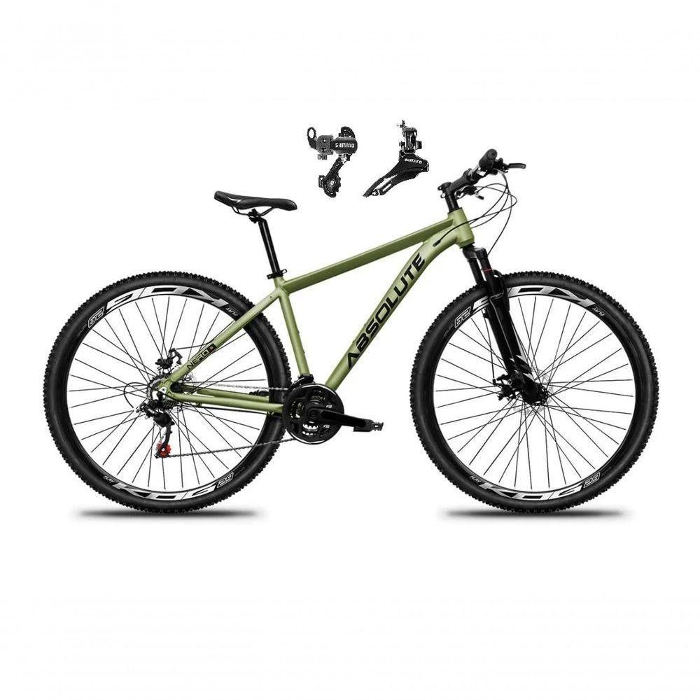 Bicicleta Aro 29 Absolute Nero 5 Alumínio 21v Câmbios Shimano Freio A Disco - Oliva Tam.21 - 1