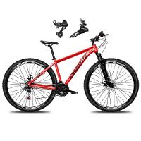 Bicicleta Aro 29 Absolute Nero 5 Alumínio 21v Câmbios Shimano Freio A Disco - Vermelho Tam.21 - 1