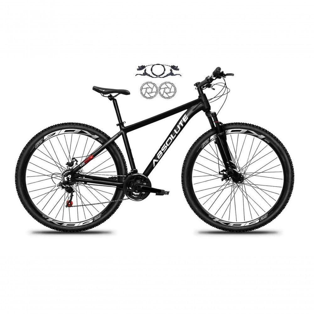 Bicicleta Aro 29 Absolute Nero 5 Alumínio 21v Freio A Disco Hidráulico Garfo Suspensão - Preto Tam.17 - 1