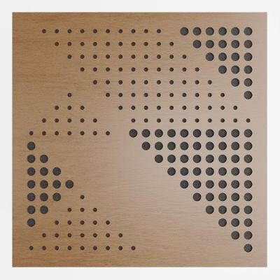 Painel Acústico Absorvedor Decorativo 60x60mm Maestra Freijó