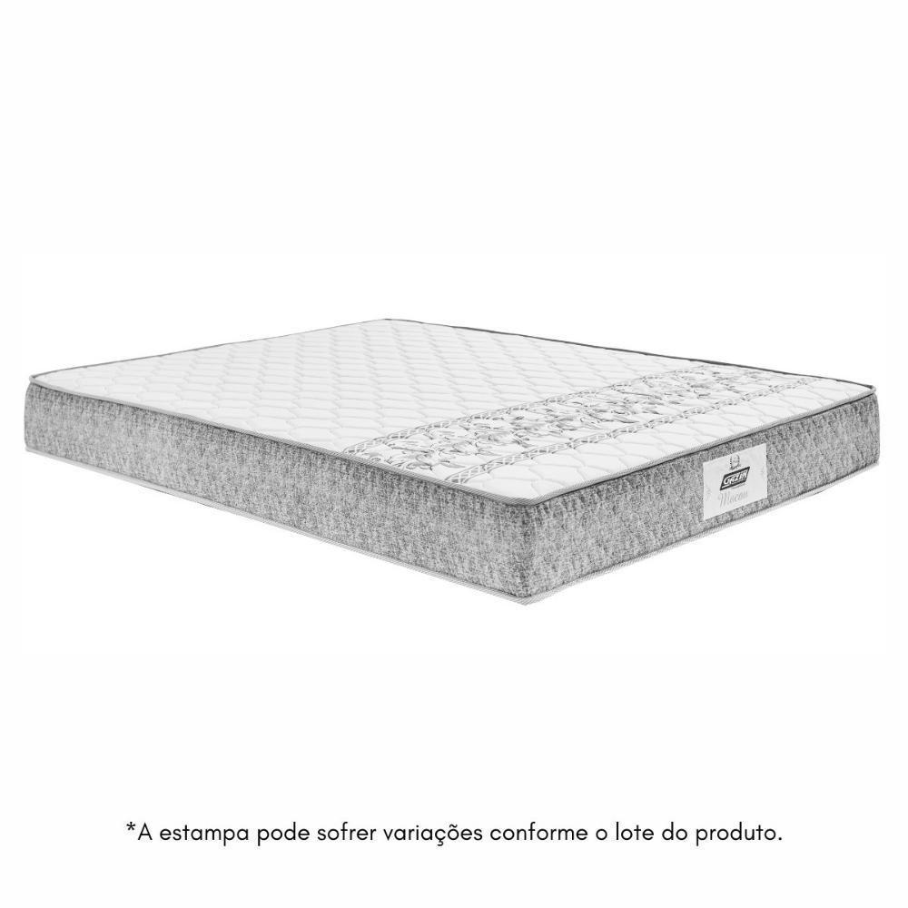 Base Box Cama Casal Com Colchão (138x59x188) Gazin Cr35222 Natural marrom - 2