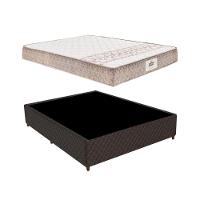 Base Box Cama Casal Com Colchão (138x59x188) Gazin Cr35222 Natural marrom - 6