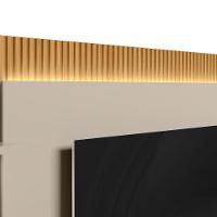 Rack Com Painel Modulado Para Tv Até 70 Polegadas Ripado Paulina Tauari/off White Fosco - 5