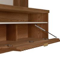 Painel Para Tv Até 65\" Ripado 2 Portas Com Nicho Marianne Freijo/off White - 7