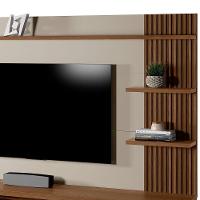 Painel Para Tv Até 65\" Ripado 2 Portas Com Nicho Marianne Freijo/off White - 10