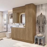 Conjunto Para Banheiro Kappesberg Celeste 6 Peças Nogueira 170cm - 1