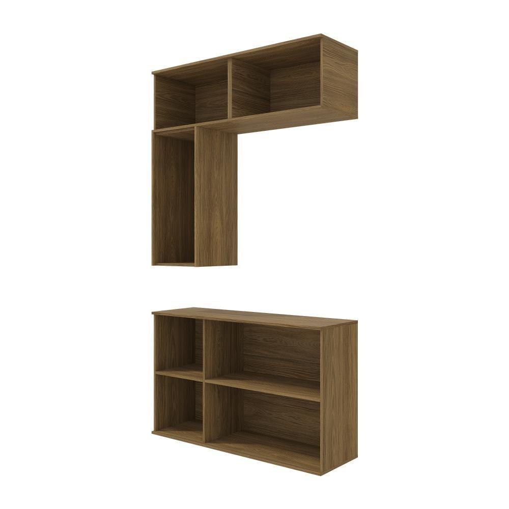 Conjunto Para Banheiro Kappesberg Celeste 4 Peças Nogueira 120cm - 3