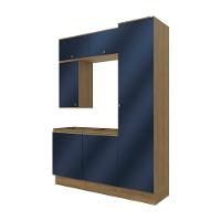 Conjunto Para Banheiro Kappesberg Celeste 6 Peças Nogueira/azul 170cm - 4