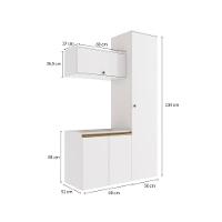 Conjunto Para Banheiro Kappesberg Celeste 3 Peças Branco 130cm - 2