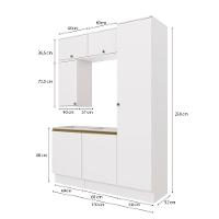 Conjunto Para Banheiro Kappesberg Celeste 6 Peças Branco 170cm - 2