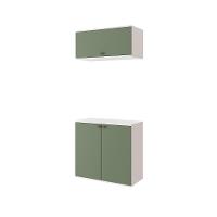 Conjunto Para Banheiro Com Basculante Kappesberg Celeste 2 Peças Branco/verde 80cm - 5