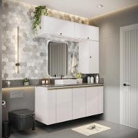 Conjunto Para Banheiro Kappesberg Celeste 7 Peças Branco 160cm - 1