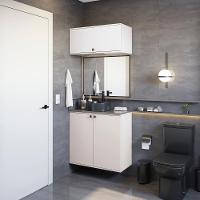 Conjunto Para Banheiro Com Basculante Kappesberg Celeste 2 Peças Branco 80cm - 1