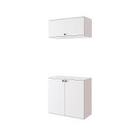 Conjunto Para Banheiro Com Basculante Kappesberg Celeste 2 Peças Branco 80cm