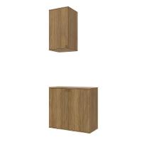 Conjunto Para Banheiro Com Aéreo Kappesberg Celeste 2 Peças Nogueria 80cm - 4