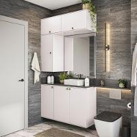 Conjunto Para Banheiro Kappesberg Celeste 4 Peças Branco 120cm - 1