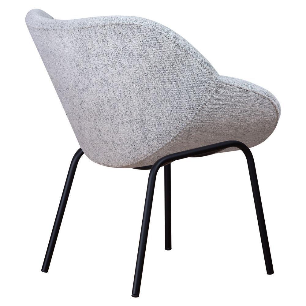 Poltrona Decorativa Com Pés De Ferro Multimóveis Cr7013 Cinza Cinza - 2